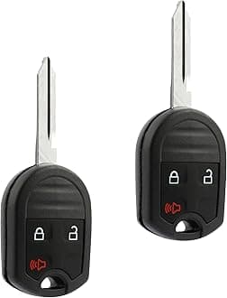 Car Key Fob Keyless Entry Remote fits Ford, Lincoln, Mercury, Mazda (CWTWB1U793 3-btn) - Guaranteed to Program