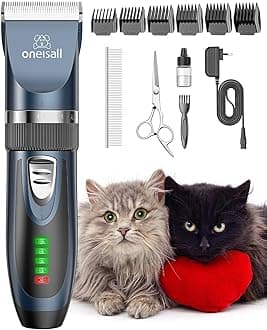 Quiet Clipper, Cat Dogs, Professional Hair Trimmer For Long Cats With Thick Fur, Dog Shaver Powerful Motor (Blue)