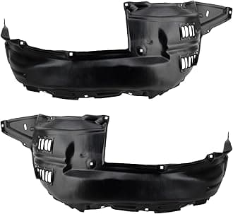 TRQ Front Inner Fender Liner Set Compatible with 2014-2021 Toyota 4Runner TO1248198 TO1249198