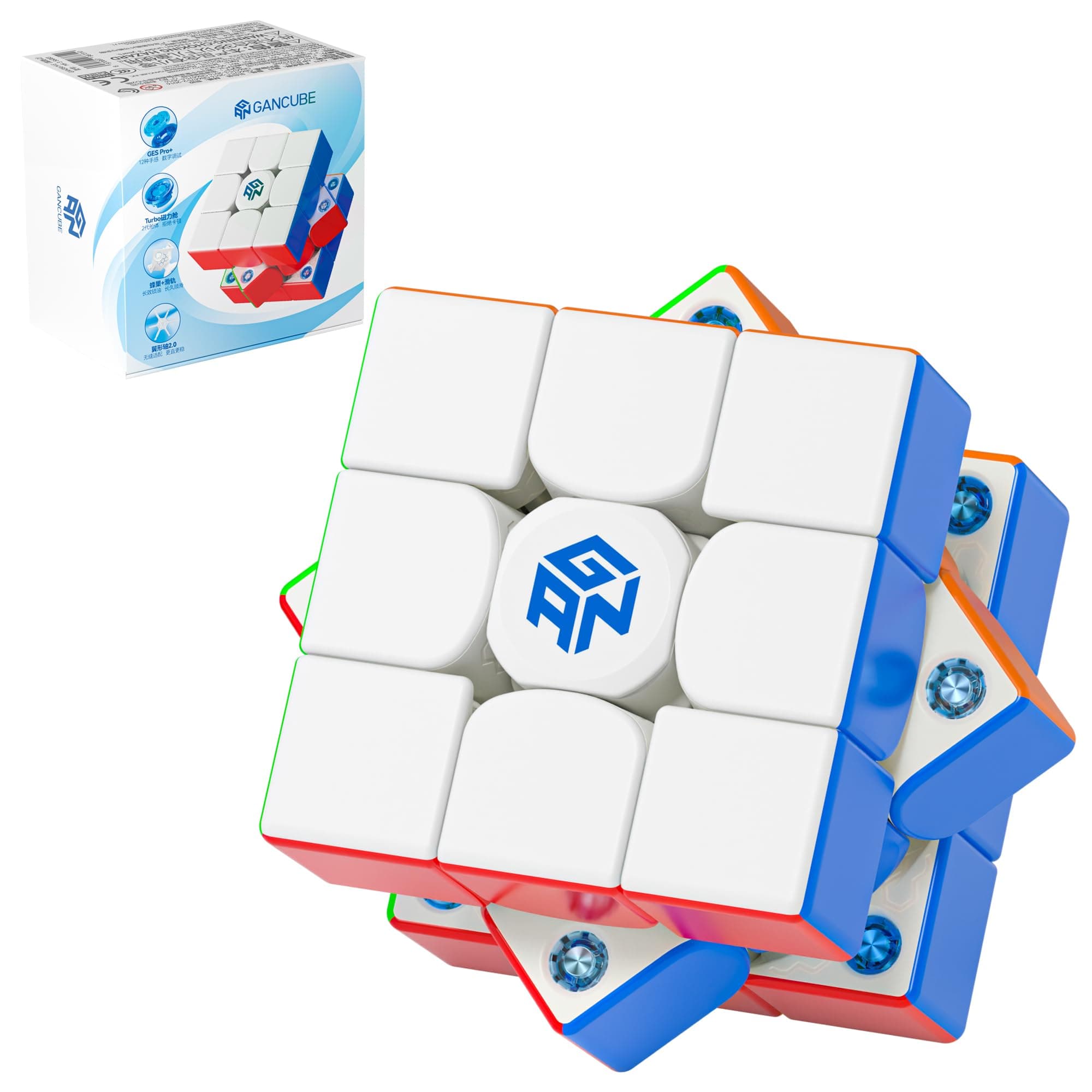 GAN 356 M E 2025 Magnetic 3x3 Speed Cube, Gans Upgraded Lite G an 356 ME Pro Version, Smooth & Fast 3 by 3 GAN 356 ME Magnetic Cube, 356M E Speed Cube (Stickerless Primary Internal)
