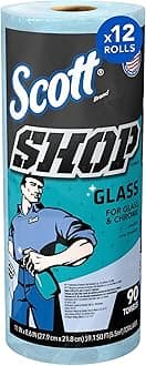 SCOTT SHOP ORIGINAL Glass Towel (12 Roll, 90 Sheets Each)