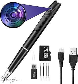 Hidden Spy Camera, 64GB Body Cam, Mini Camera with 1080P HD, Rechargeable Small Pocket Cam, Portable Pocket Camera, Small Video Recorder