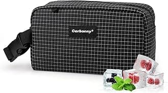 Freezable Lunch Bag,Freezable Snack Bag,Mini Cooler Bag for Travel/Work/School,Small Insulated Bag,Small Cooler Lunch Box with Ice Packs,Insulated Snack Bag,Freezable Snack Box with Handle Buckle