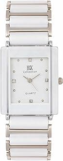 IIK COLLECTION Reactangle Studded Dial Metalic Bracelet Chain Strap Analogue Wrist Watch for Men and Boys
