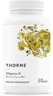 Vitamin K - Vitamins K1 and K2 (as MK-4 and MK-7) Capsule Supplement - Supports Strong Bones* - Clinically Studied Ingredients - Third-Party Certified - Gluten, Dairy & Soy-Free - 60 Capsules