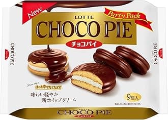Lotte Choco Pie Party Pack, 1 Bag (9 Pieces)