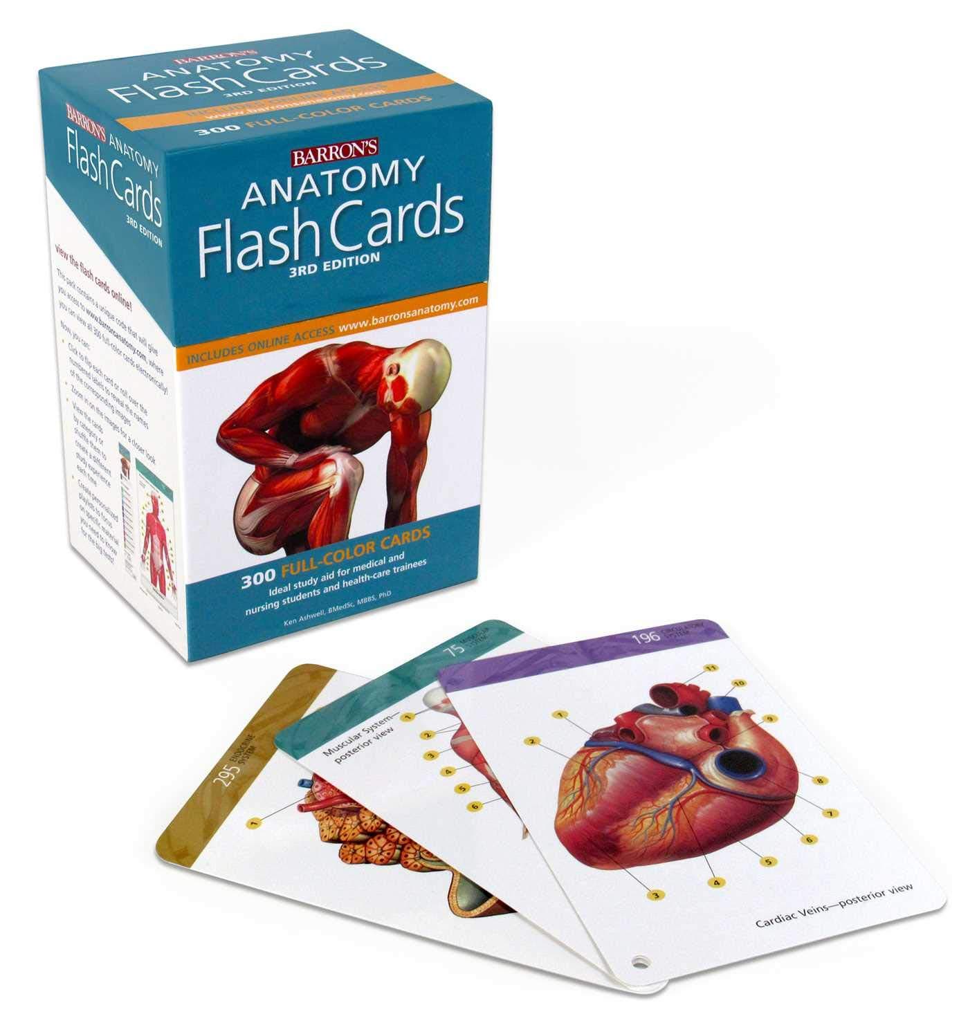 Barrons Educational Series anatomy flash cards