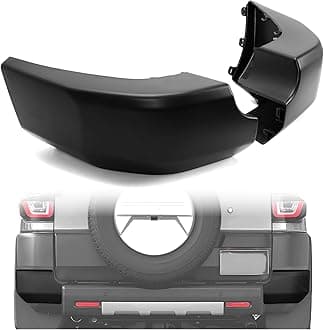 ECOTRIC Rear Bumper End Cap Compatible with 2007-2014 Toyota FJ Cruiser Bumper End Corner Replacement for 5246235030 5246335030 TO1105122 TO1104122 Black Driver & Passenger Side