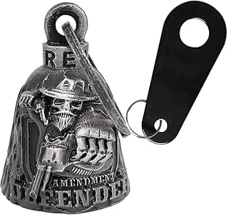 Dream Apparel Motorcycle Bell for Bikers Women Men W/Hanger, Biker Bell for Riders, Good Luck Riding Bell Spirit Bell Moto Accessories