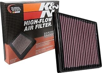 K&N Engine Air Filter, Power Up, Towing, Washable, Premium Replacement Air Filter for 2015-2019 JAGUAR/LAND ROVER (F-Pace, XF, XE, Range Rover Velar) Compatible with 33-3074