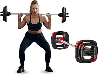 Les Mills™ Full Package Bundle Including the SMARTBAR™ Exercise Barbelll, Weight Set Totaling 30 lbs, and 2 Additional 22 lbs Free Weight Plates
