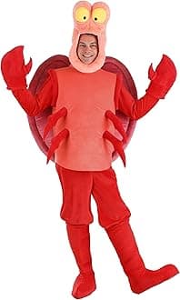 Disney The Little Mermaid Sebastian Costume for Adults, For Cosplay, Fantasy, Halloween, Beach Theme & Dress Up