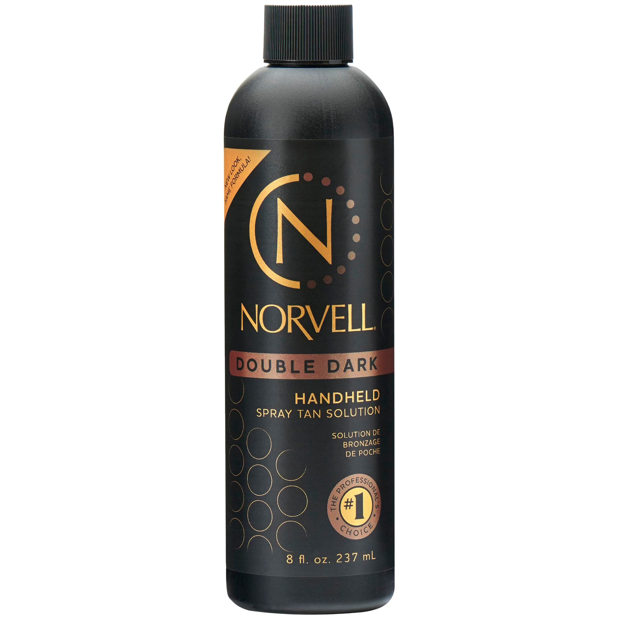 Norvell Premium Spray Tan Solution Double Dark 8 fl oz – Professional Sunless Tanning Formula for Deep Rich Bronze Glow, Streak Free, Fast Drying, Long Lasting Color