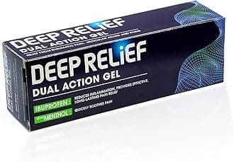 Deep Relief Duo Pain Relief Gel - Triple Action Relief From Back, Rheumatic & Muscular Pain, 50 g (Pack of 1)