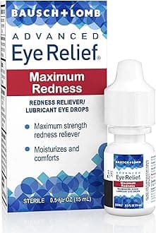 Bausch & Lomb Advanced Eye Relief Maximum Redness Reliver, 0.5-Ounce Bottles (Pack of 6)