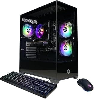 CYBERPOWERPC Gamer Master Gaming PC, AMD Ryzen 5 5500 3.6GHz, Radeon RX 6400 4GB, 16GB DDR4, 500GB PCIe Gen4 SSD, WiFi Ready & Windows 11 Home (GMA3100A)