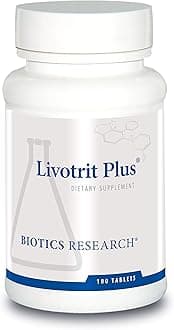 Biotics Research Livotrit Plus Liver Cleanse and Detox Support Supplement Natural Non GMO Herbal Blend with Milk Thistle 180 Tablets