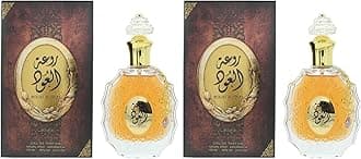 Lattafa Rouat Al Oud for Unisex Eau de Parfum Spray, 3.4 Ounce (Pack of 2)