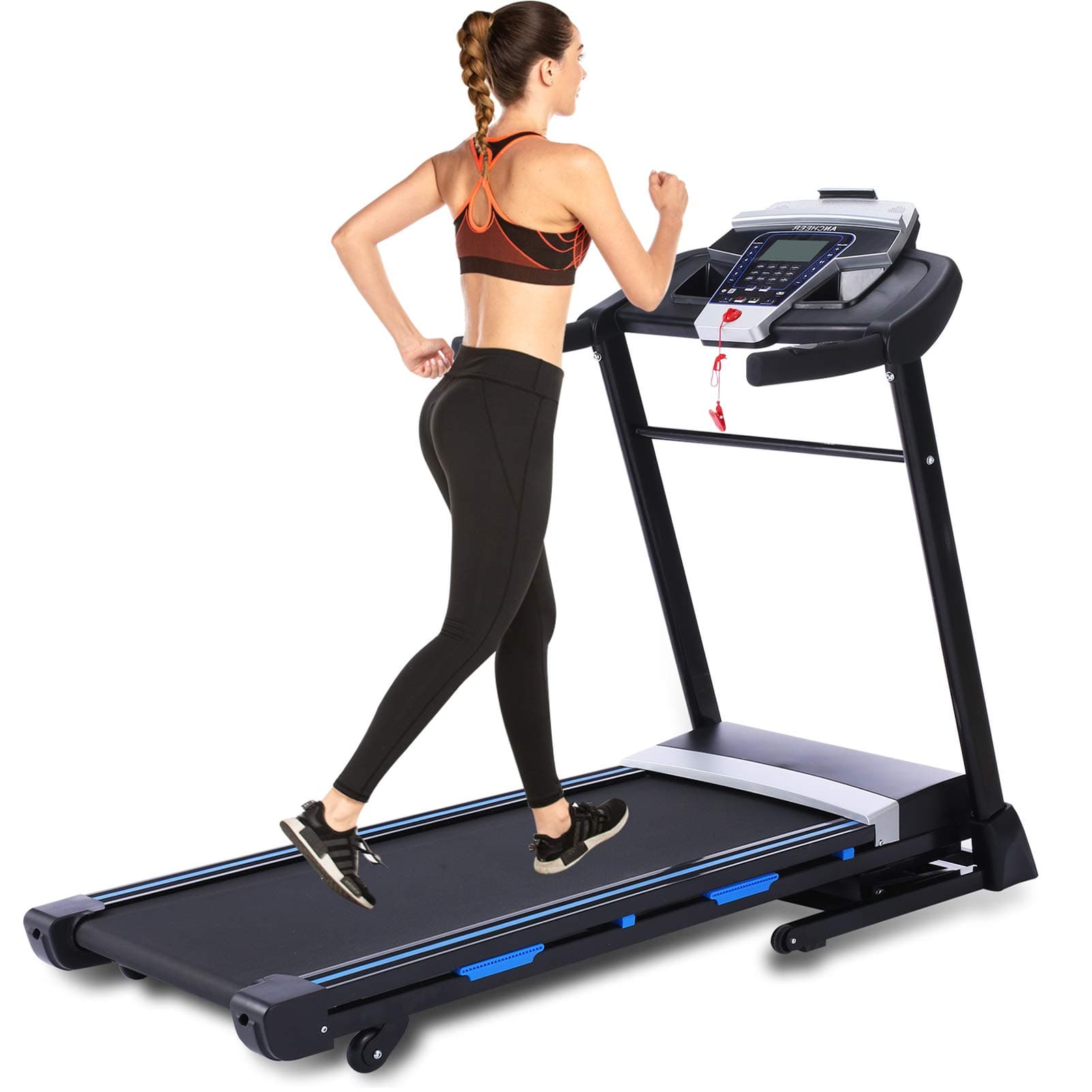 Dasing Non-Folding Treadmill Cover Waterproof Treadmill Protective Cover Suitable for Indoor or Outdoor (Black)