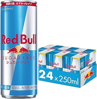 Red Bull Energy Drink, Sugar Free, 8.5 fl oz (250 ml) x 24 Bottles (Amazon.co.jp Exclusive)