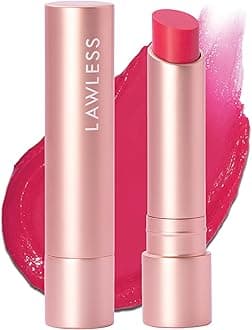 LAWLESS Women's Forget the Filler Lip Plumping Line Smoothing Tinted Balm, Juicy Watermelon, Pink, 0.1 Ounce / 2.9 ml