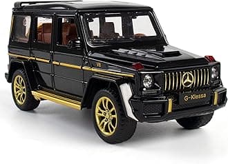 VARIYA ENTERPRISE® 1:32 Mercedes AMG G63 G KLESSA Toy Car Metal Pull Back Diecast Car with Openable Door and Sound Light, Gifts Toys for Kids【 Black 】