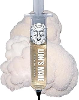 Lion's Mane (Hericium Erinaceus) Liquid Culture 20mL | Spawn Mycology