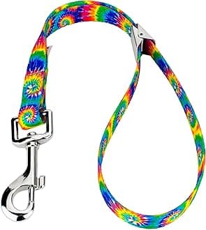 Country Brook PetzClassic Tie Dye Spring Loaded Grooming Loop with 13 Unique Designs for Any Style (5/8 Inch)