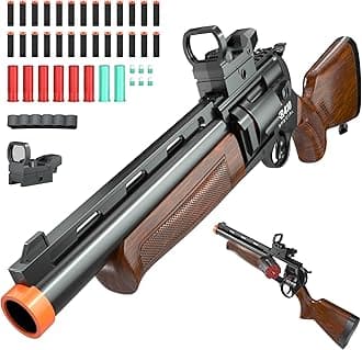 Toy Guns for Boys, Soft Bullet Toy Shotgun Foam Revolver Blaster Educational Shooting Model Birthday for Kids Age 8+