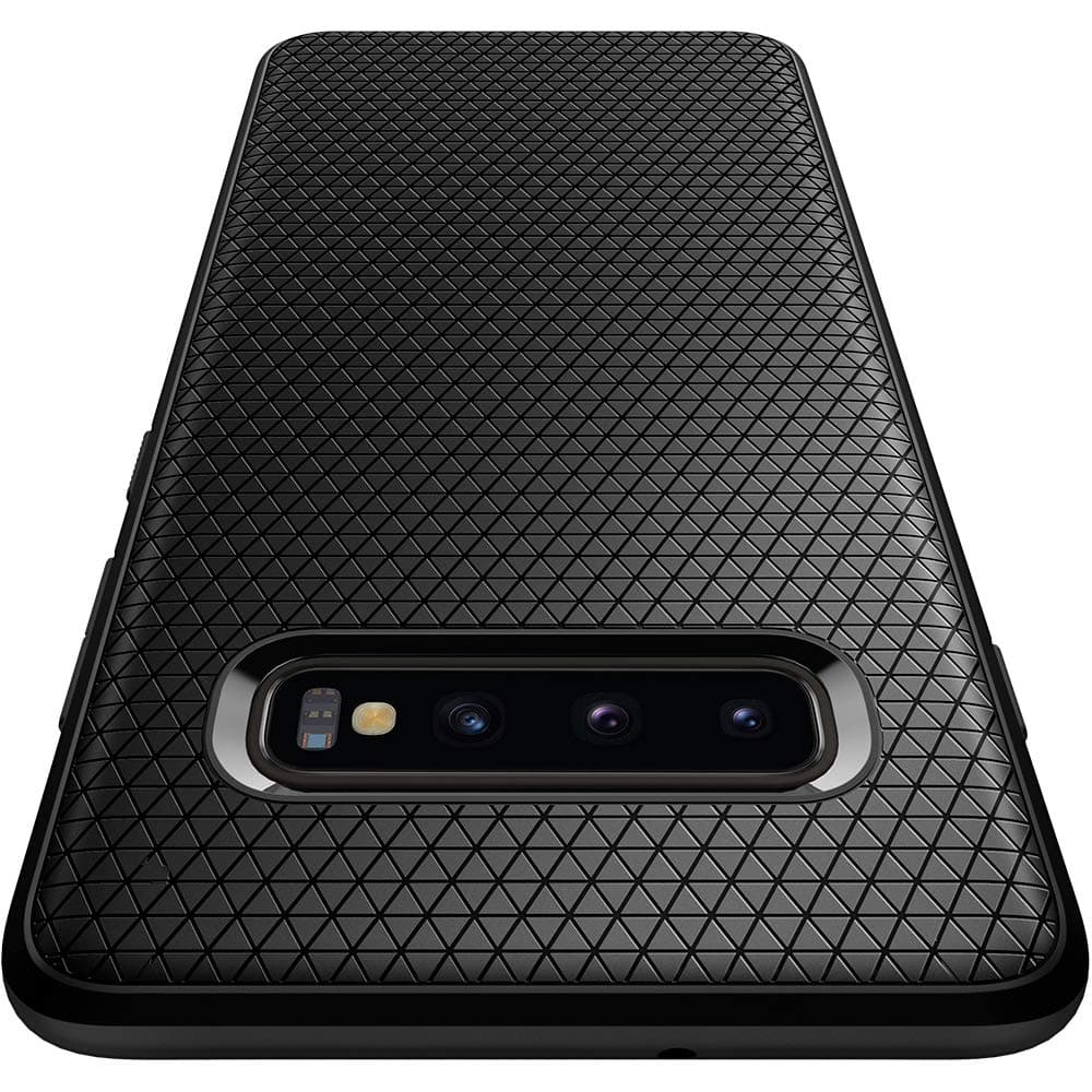 for Galaxy S10 Case, Liquid Air [No Magnet Ring] [Military-Grade Protection] - Matte Black