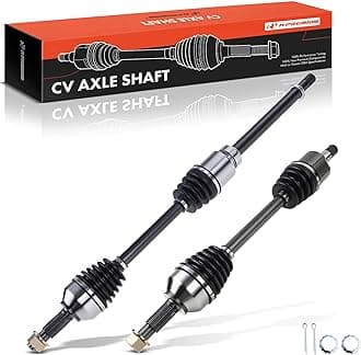 A-Premium Pair (2) Front CV Axle Shaft Assembly Compatible with Nissan Altima 2007-2013 2.5L Automatic CVT Trans, Rogue 2008-2013 FWD, Rogue Select 2014-2015 FWD, Driver and Passenger Side