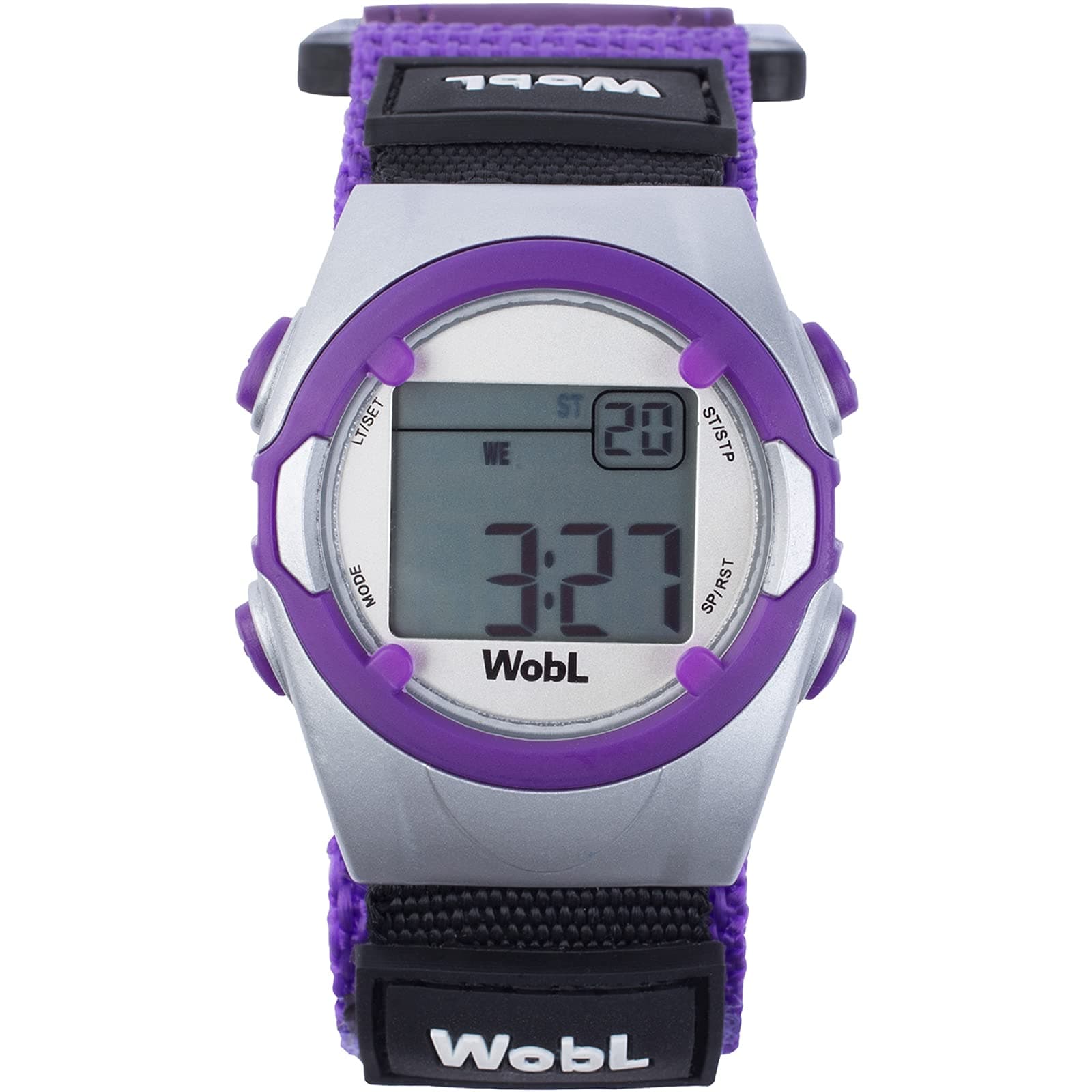 Vibrating 8-Alarm & Repeating Countdown Timer Watch for Medication/Sports/Meetings/Potty Reminders, Purple