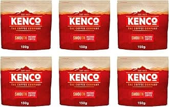 Kenco Smooth Instant Coffee Refill 150g (Pack of 6, Total 900g)