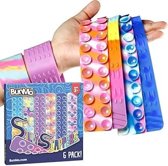 BUNMO Sensory Suction Toys 6pk | Sensory Toys for Kids with Autism | Stimulating & Addictive | 3+ Years | Multicolor