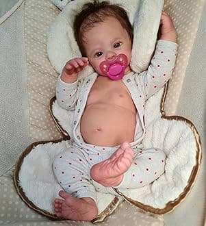 Anano Reborn Baby Dolls Silicone Full Body-18 in Realistic Baby Doll Newborn Boy, Full Silicone Babys Doll Lifelike Babies, Real Life Babys Reborn Dolls New Born with Accessories