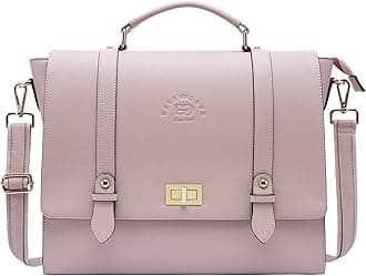 EaseGaveWomen's Briefcase, 15.6 Inch Laptop Tote Bag, Durable, with Detachable Strap, Soft Pink