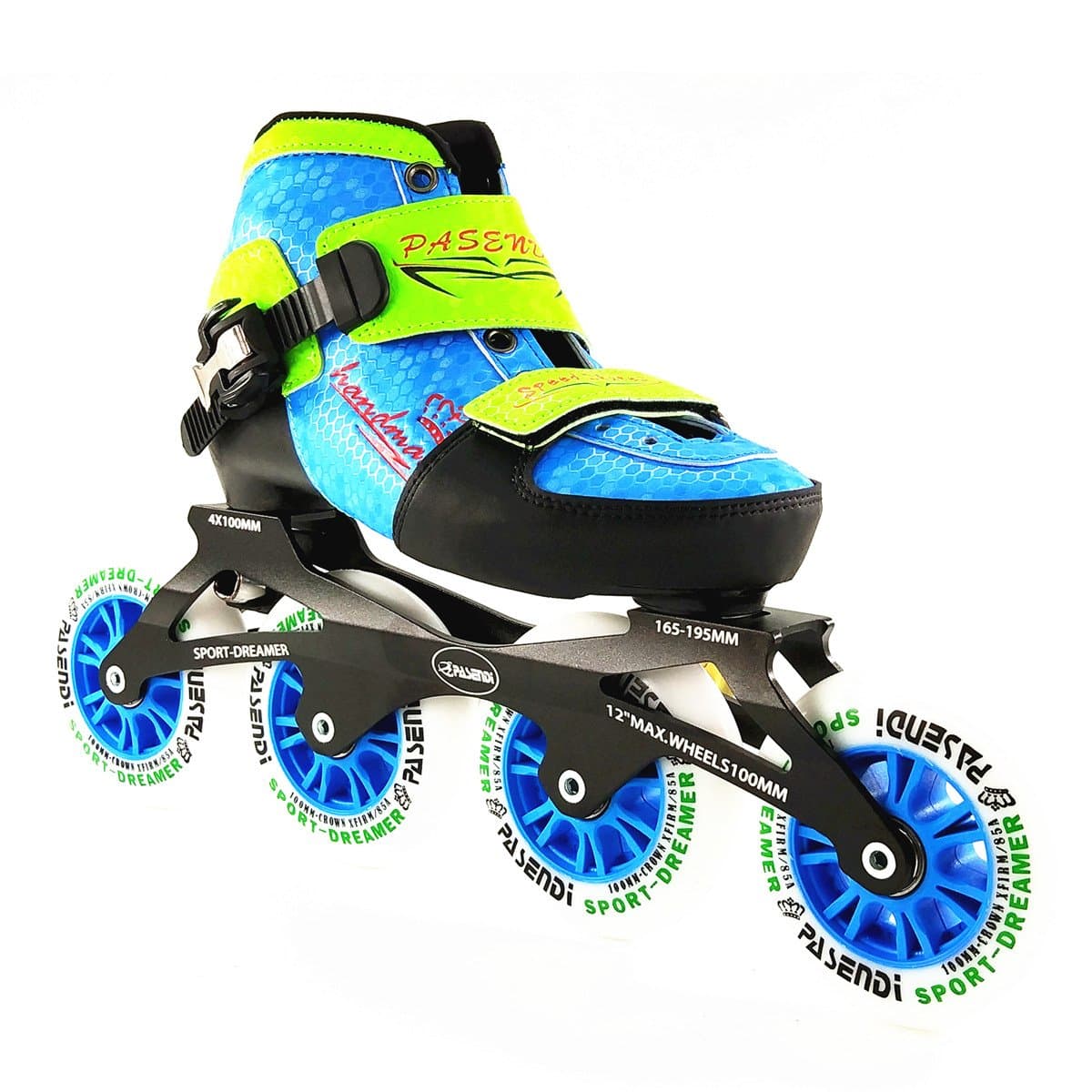 Inline Speed Skates For Kids 4 Size Adjustable Single Wash shoes inline roller skates 4X100mm 4 wheels