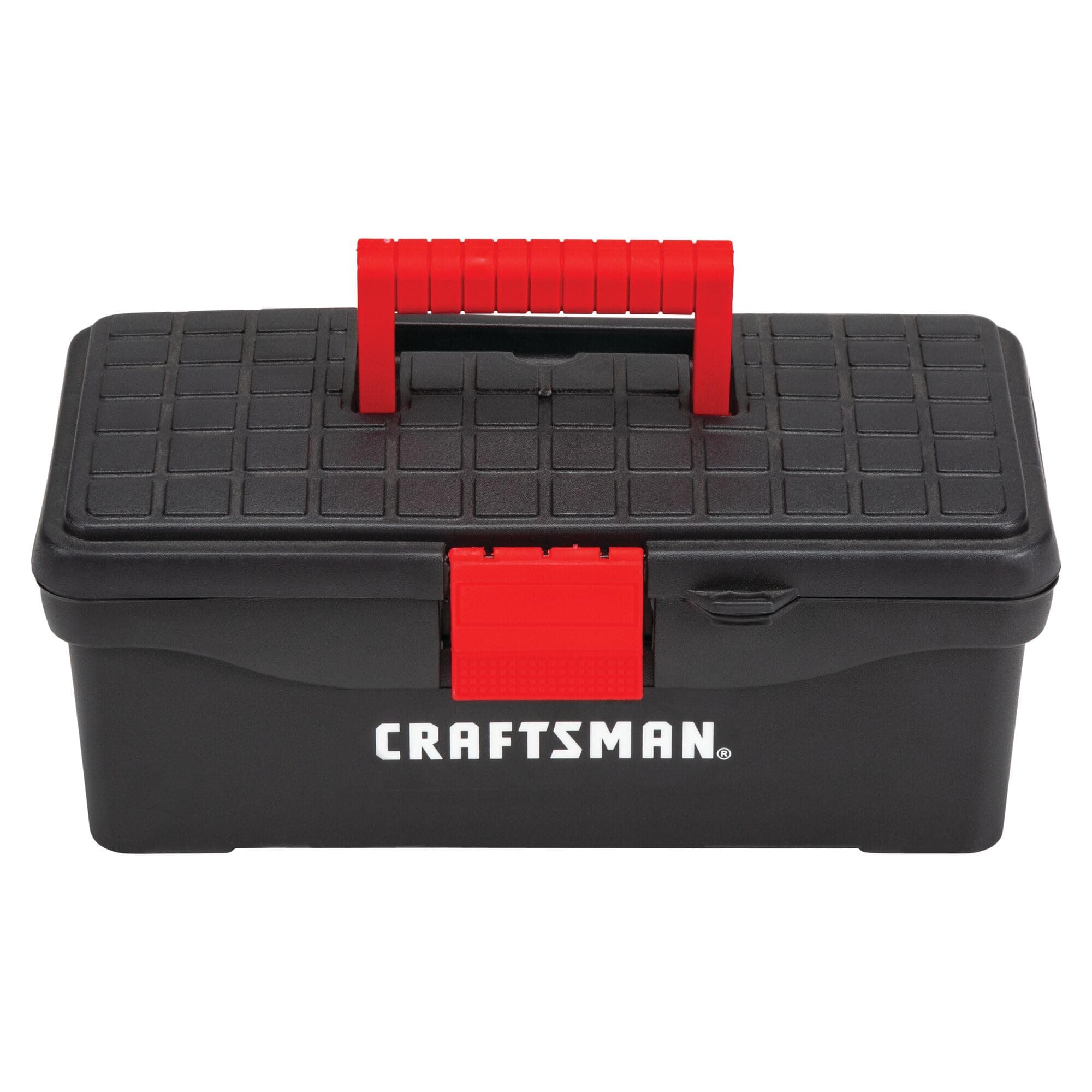 Tool Box, Lockable, 13 in., Red/Black (CMST13004)