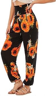 QIANXIZHANWomen's Boho Palazzo Slacks