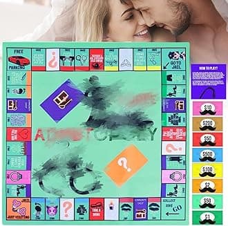 Adult Board Game for Couples, Fun & Romantic Date Night Card Game, Conversation Starters & Naughty Challenges, Couple Games for Adults (1 Set)