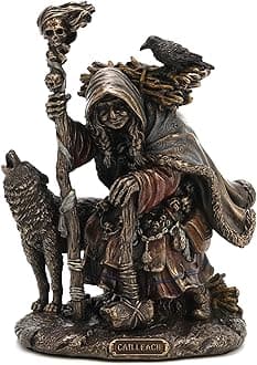 Veronese Design 7.25" Tall Cailleach Nan Cruachan Folklore Divine Hag Resin Sculpture Bronze Finish