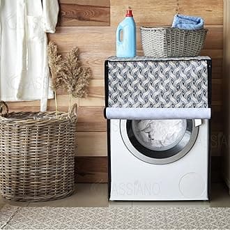 Glassiano Fully Automatic Front Load Waterproof Washing Machine Cover for Samsung/ IFB/ LG/ Godrej/ Whirlpool/ Bosch/ 5 kg, 5.2 Kg, 5.5 Kg (FLASA69)