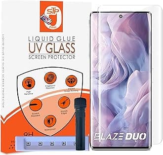 STP FEEL® UV HD+ Tempered Glass Screen Protector Guard Compatible For Lava Blaze Duo 5G (6.67 Inch, Pack of 1) Full Adhesive UV Curved Case Friendly HD Clarity