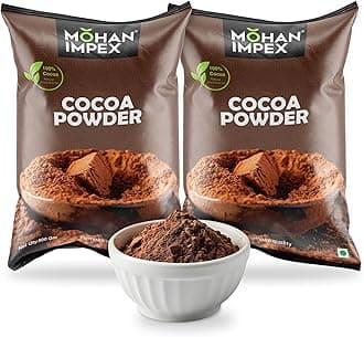 Mohan Impex 500 g Cocoa Powder For Drinking and Baking (pack of 2) |2 x 500gm| [HoReCa Pack]