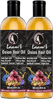 Laam Herbals Ayurvedic Oinion Hair Oil | A Perfect Blend of Natural Herbs | Damage, Thinning & Breakage- 2X100 ml
