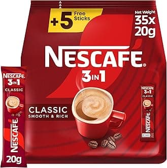 Nescafe 3in1 Coffee Instant Mix Stick 20g pack (30+5 Sticks)