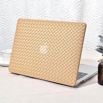 Seorsok Compatible with MacBook Pro 13 inch Case M2 2023,2022,2021-2016 A2338 M1 A2251 A2289 A2159 A1989 A1708 A1706,Leather Plastic Hard Shell&Transparent Keyboard Cover,Brown Tartan PVC Leather