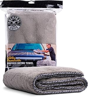 Chemical Guys MIC1995 Gray Woolly Mammoth Microfiber Dryer Towel (36" x 25")