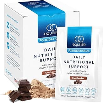 - Daily Nutritional Support, All-in-One Multivitamin Meal Replacement, Pure Chocolate Flavor, 15G Plant Protein, Supports Overall Wellness Including Energy, Digestion, & Skin, 14 Packets