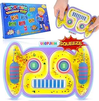 UIIOPJIOM Autism Sensory Toys for Ages 5-7, Boys Toys for 8-12 Years Old ADHD Autistic Car Travel Games for 8-10-Year-old, Squishy Robot Fidget Tube Stress Relief Toy for Classroom for Ages 6-8